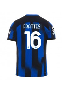 Fotbalové Dres Inter Milan Davide Frattesi #16 Domácí Oblečení 2023-24 Krátký Rukáv